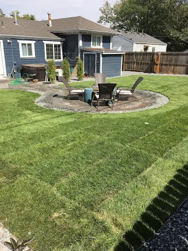 Outdoor landscape project in the Denver metro area by Flores Sprinkler & Landscape